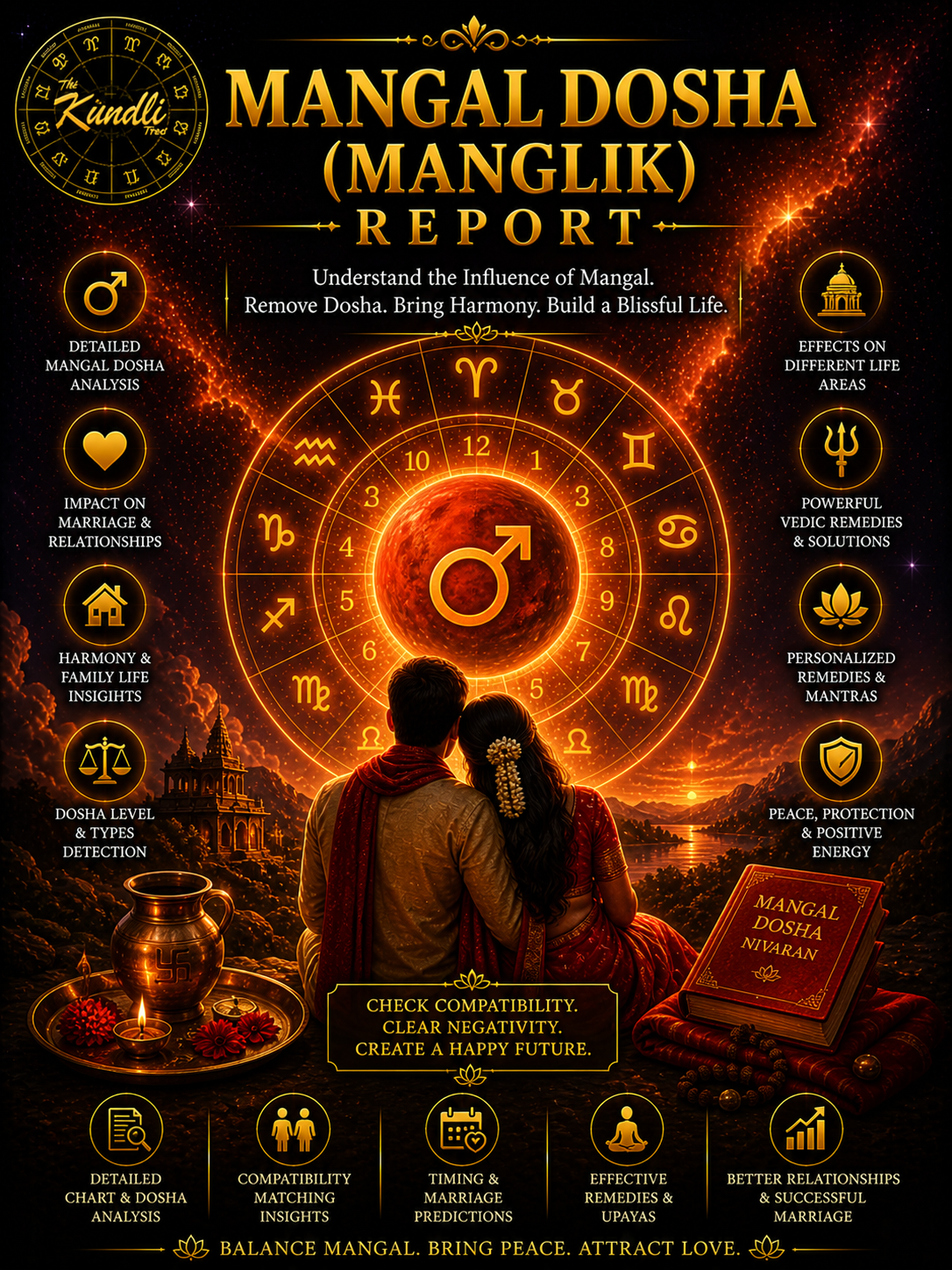 Mangal Dosha (Manglik) Report